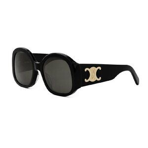 NEW CELINE SUNGLASSES, WOMEN BLACK OVERSIZED EYEWEAR CELINE CL40305U 01A